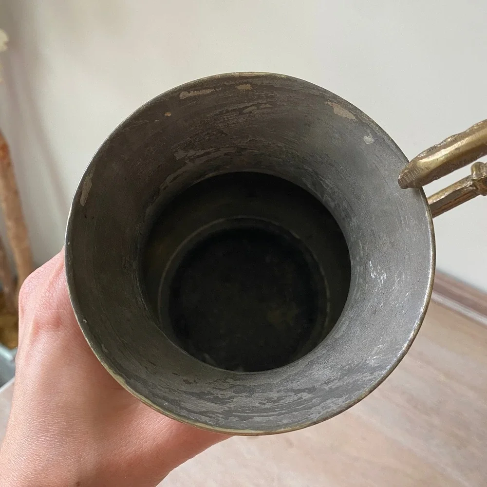 Antique Medieval Greek Solid Copper/Brass Water Pitcher